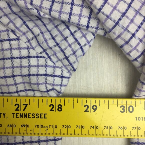 RALPH LAUREN Blake Men Blue Plaid Button Down Long Sleeve 100% Cotton Shirt XL - Picture 8 of 10